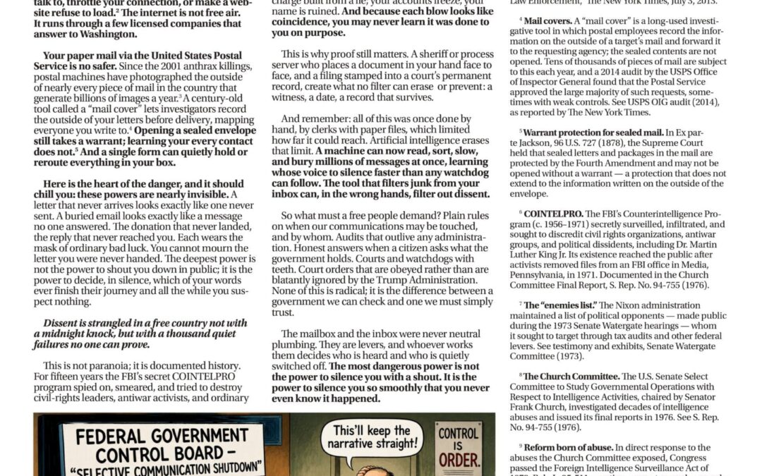 Who Gets to Decide If You’re Heard? Actually, the Federal Government