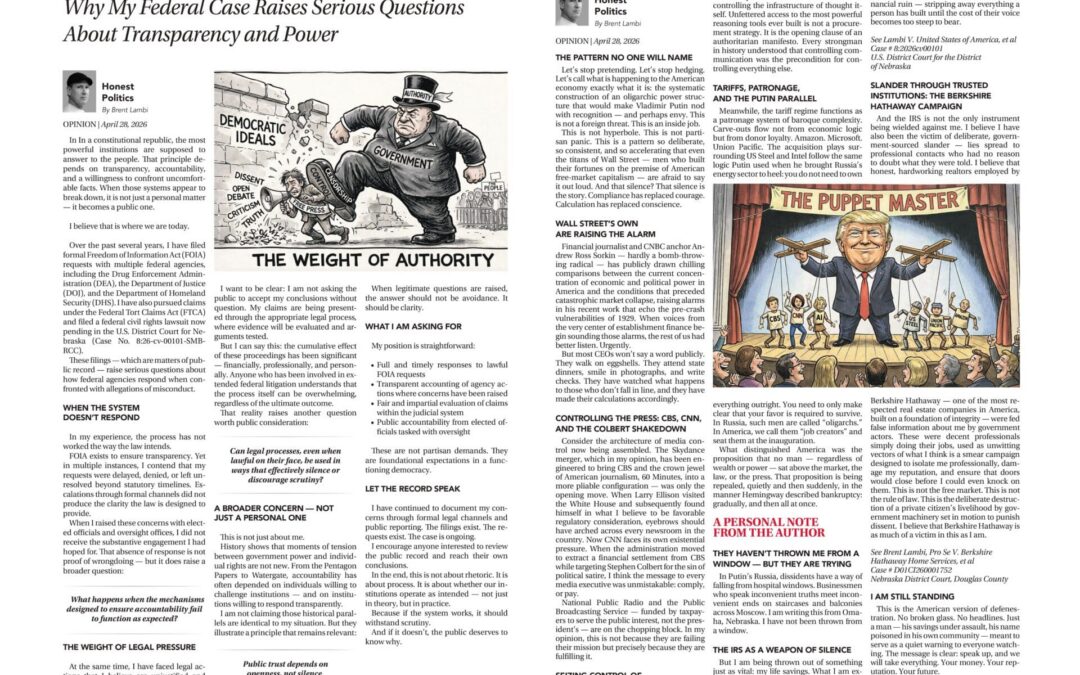 A Pattern That Demands Answers / America’s Oligarchy Is Here